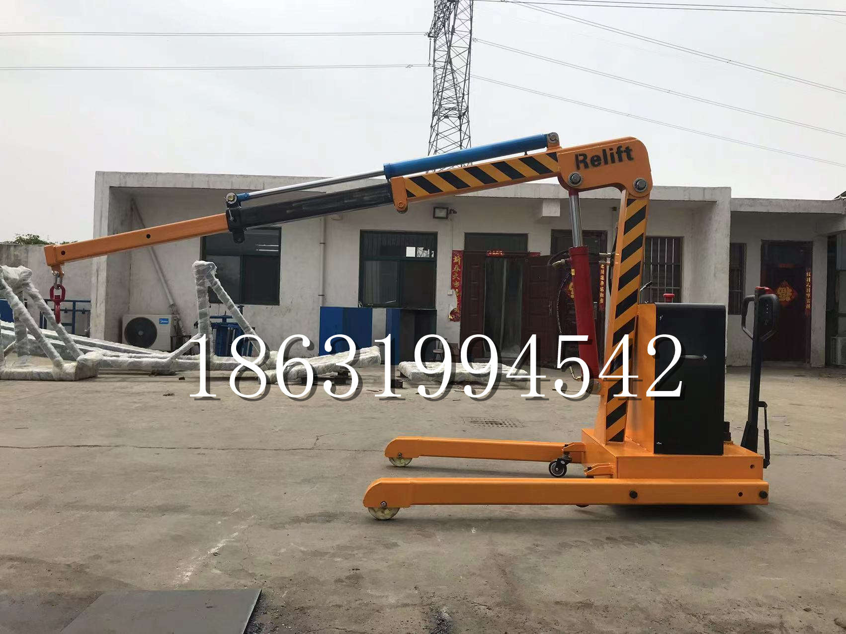 双塔区久征定做3吨三轮随车吊 农用园林绿化移树吊 平板工程用小吊机